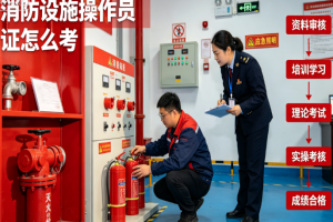 成都消防设施操作员证怎么考?初级和中级有啥区别?